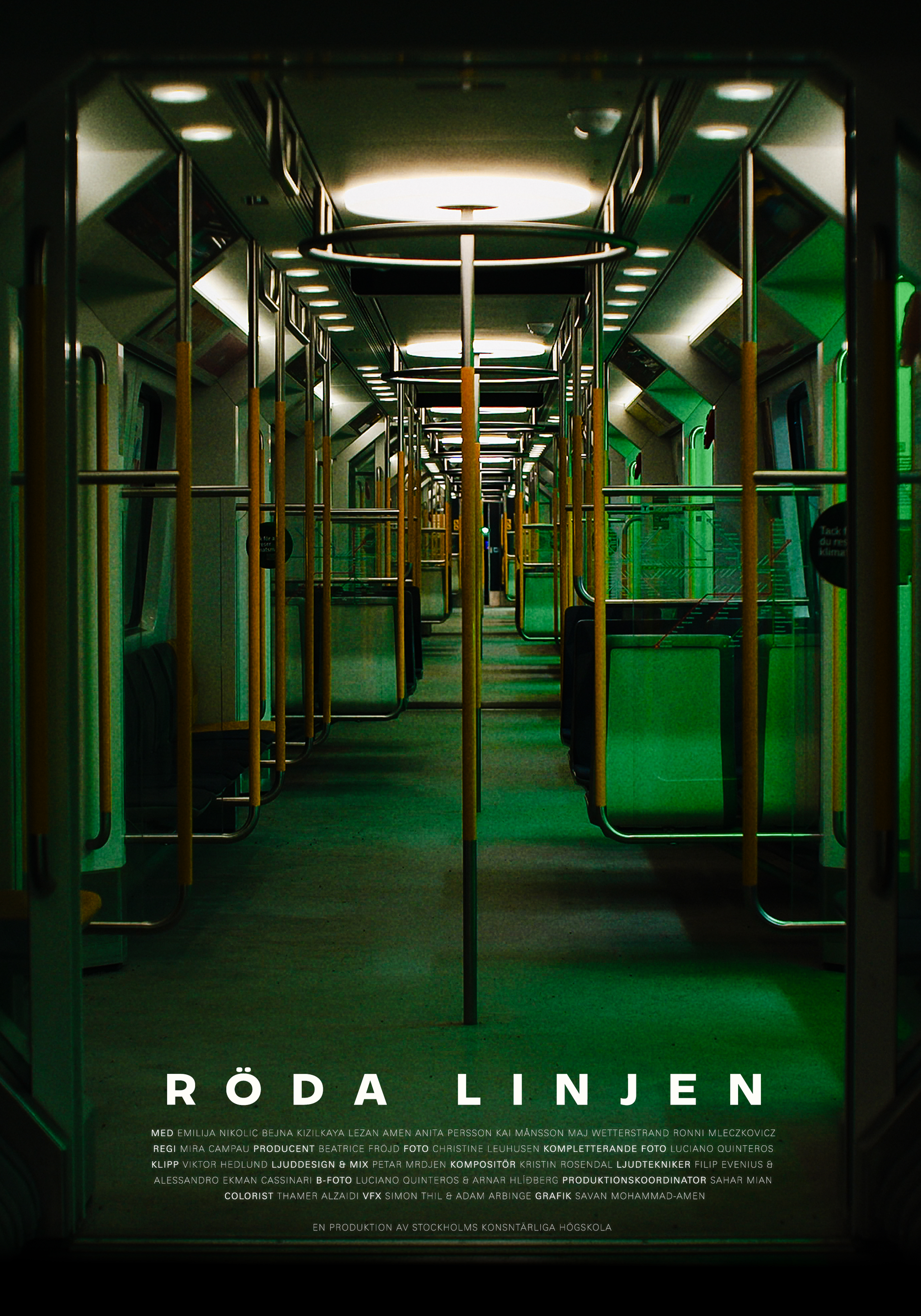 Poster The Red Line Stockholm Metro 