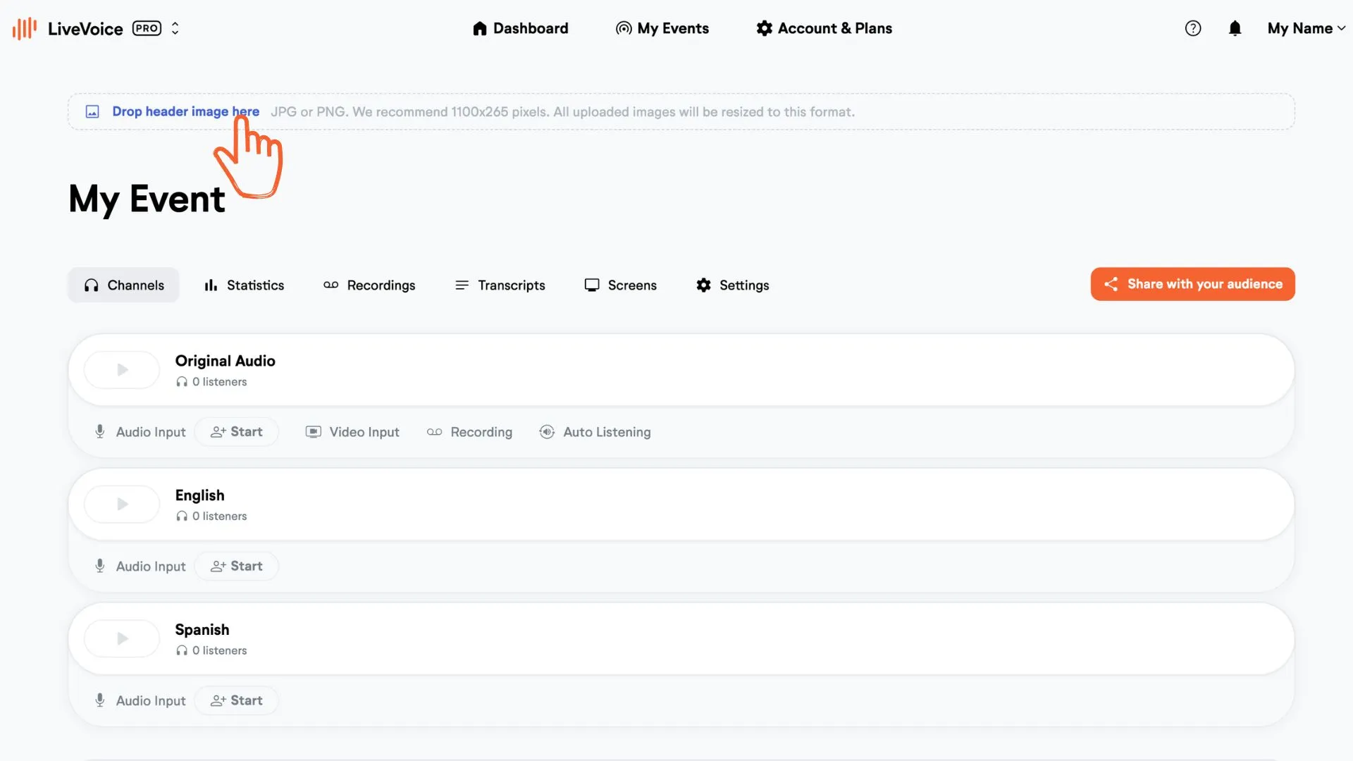adding header image to event page