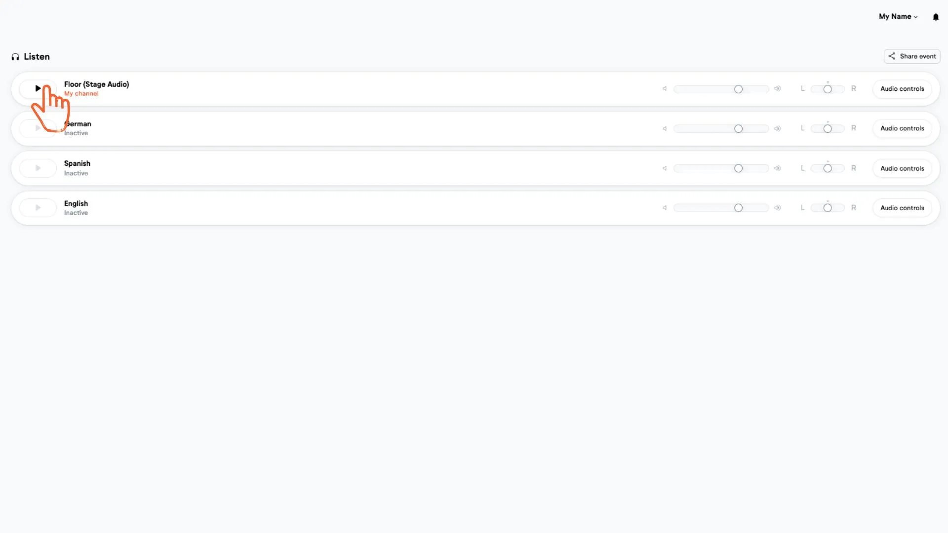 audio output