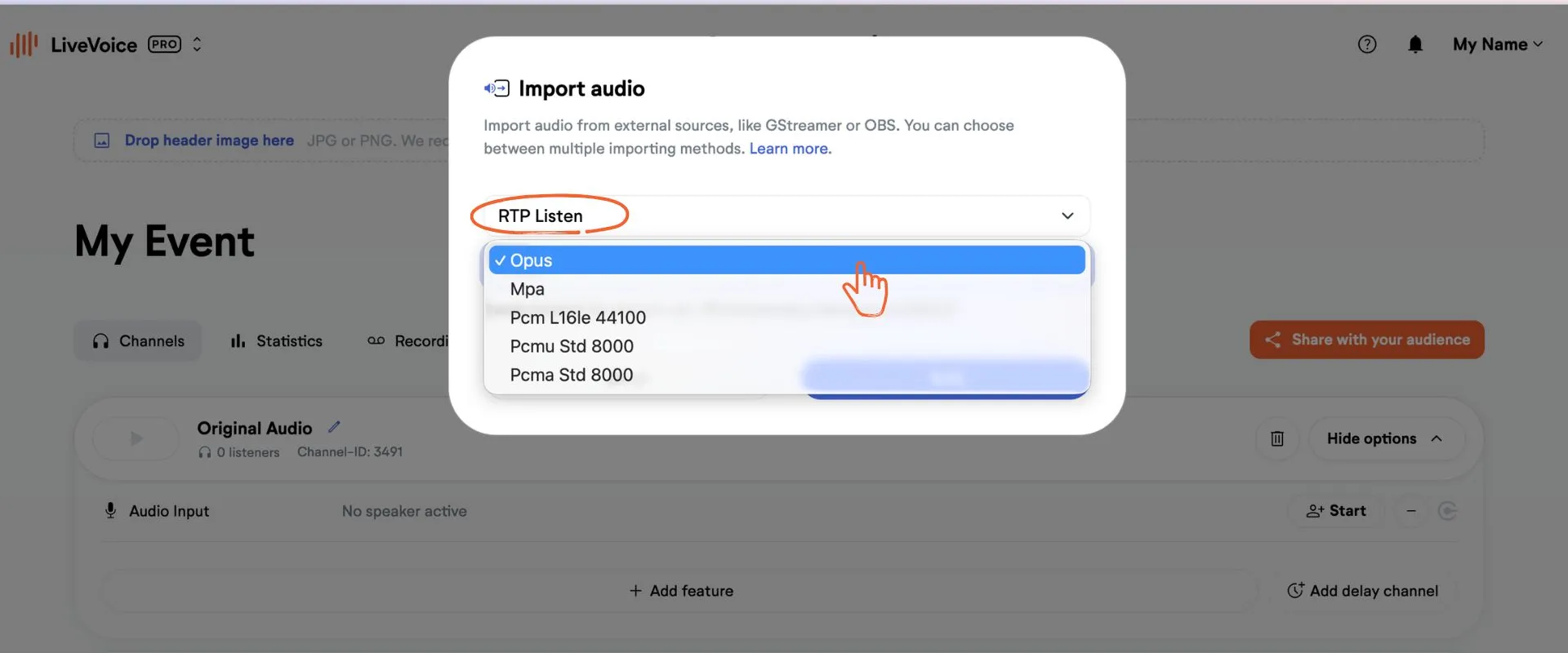 rtp listen activated