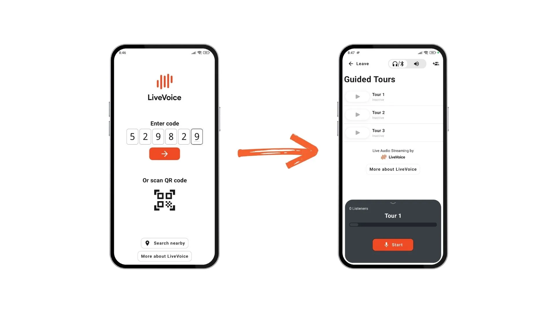 log into app