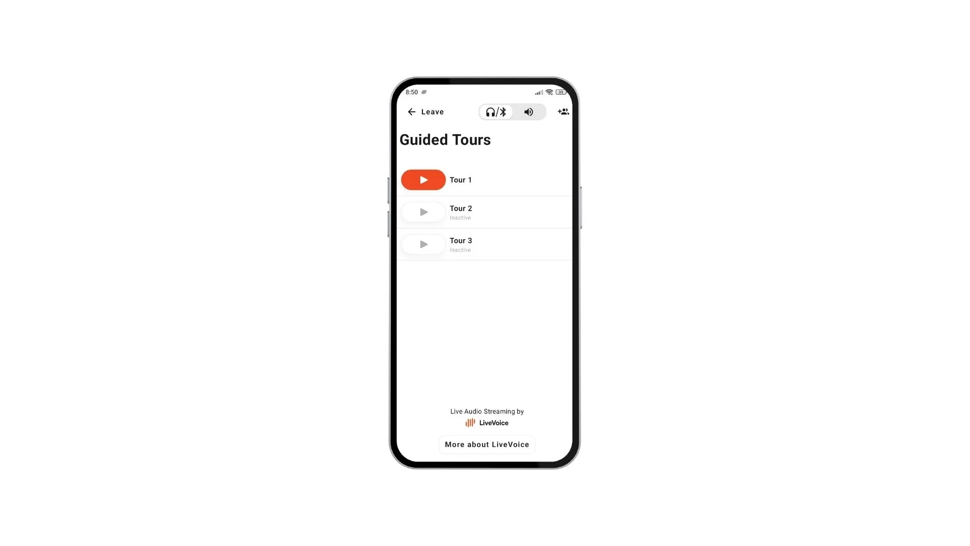 listen for participants in app