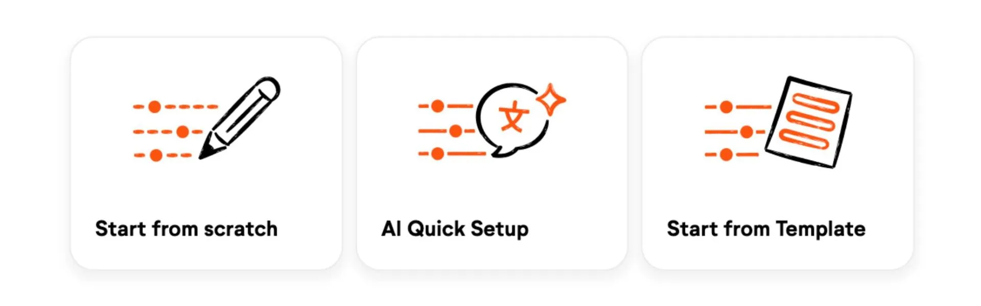 Setup options