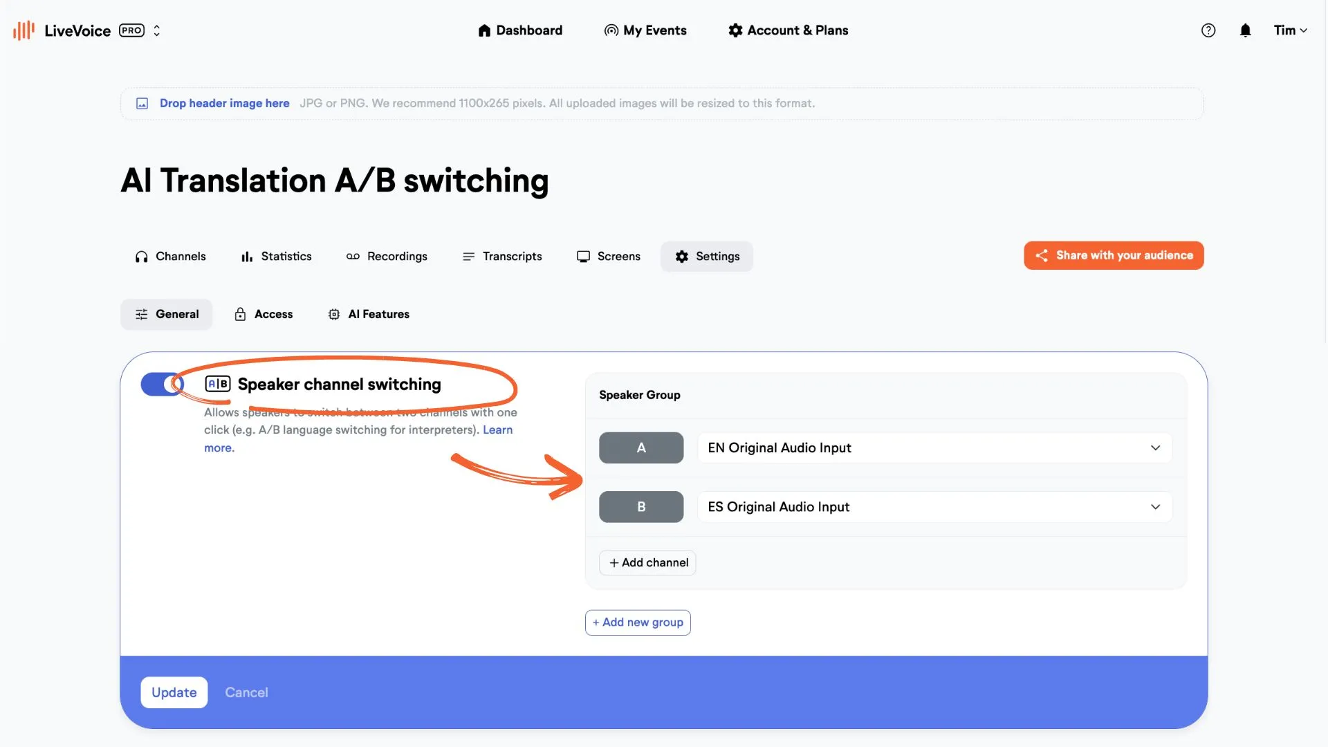 AI A/B Switch setup