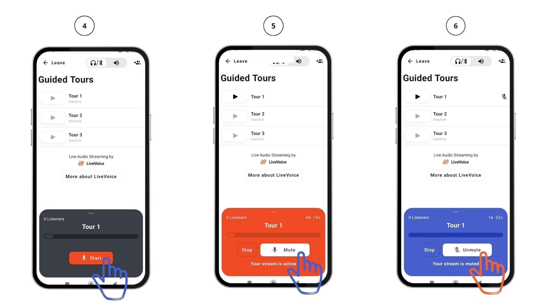 speaker in app