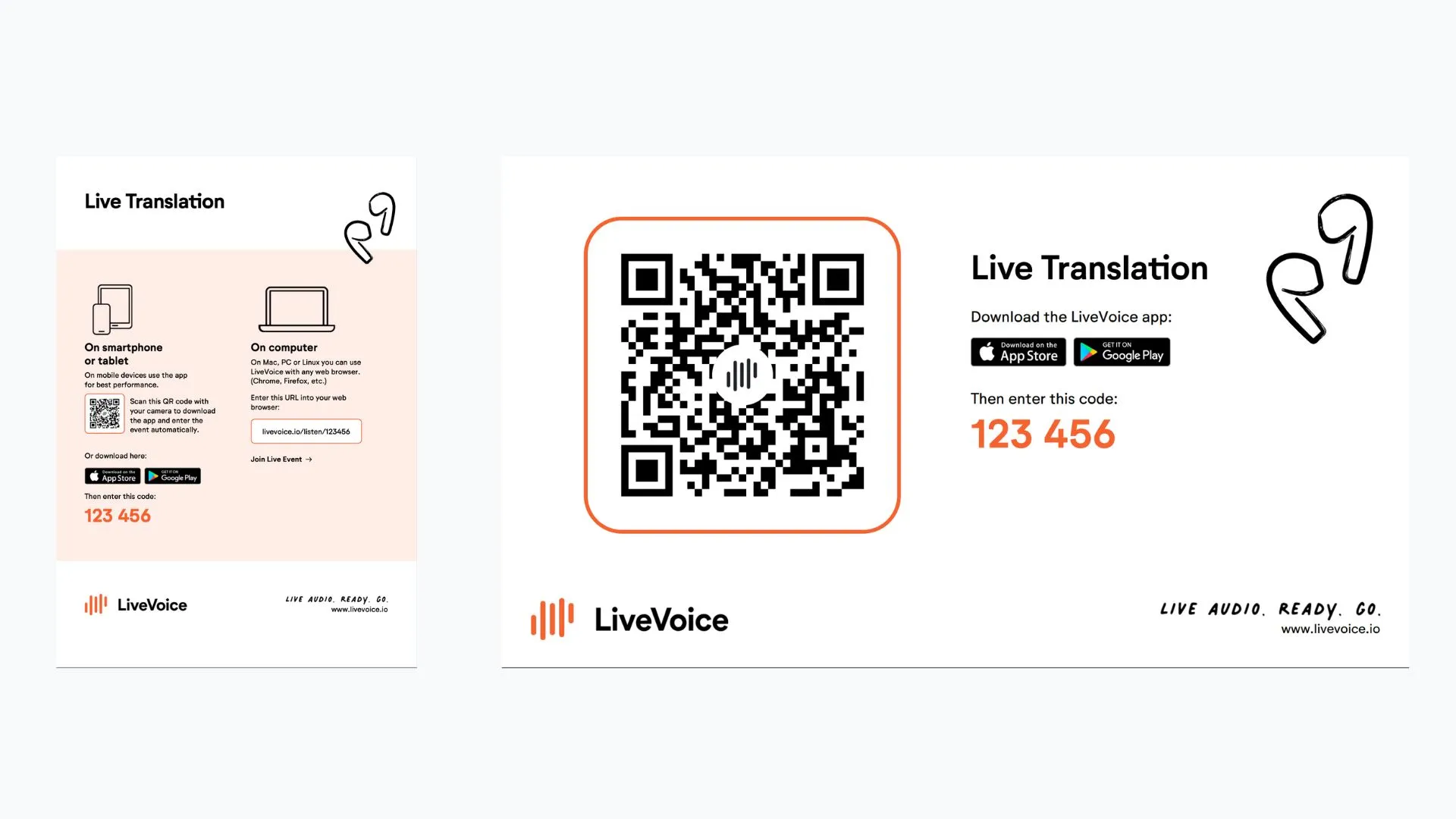 LiveVoice Info Sheet & Slide