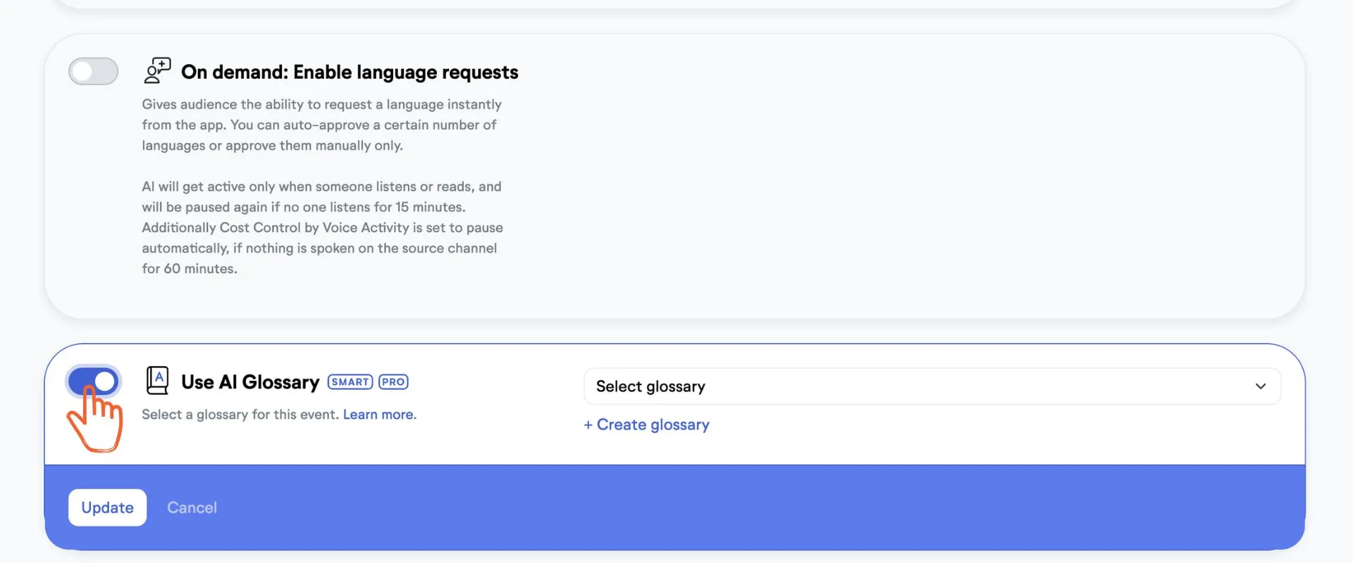 Glossary Toggle