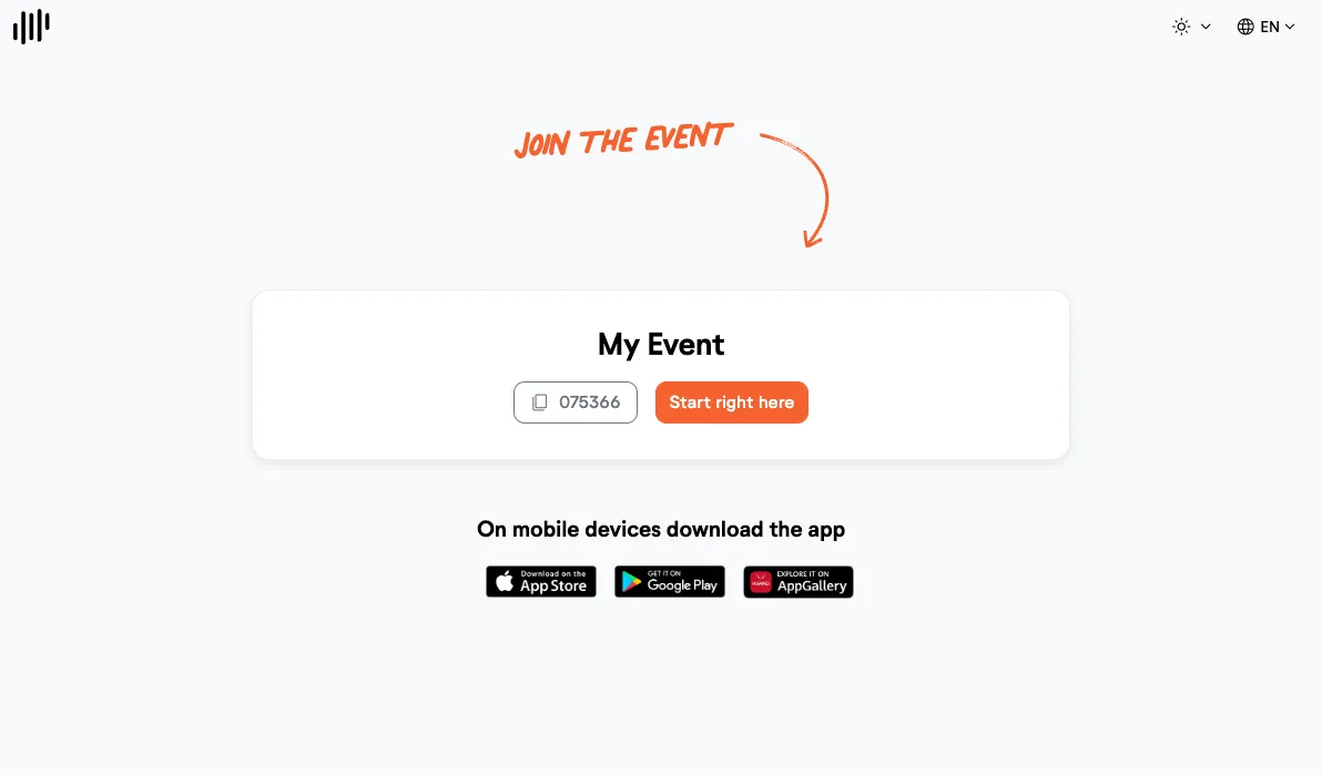 Share event