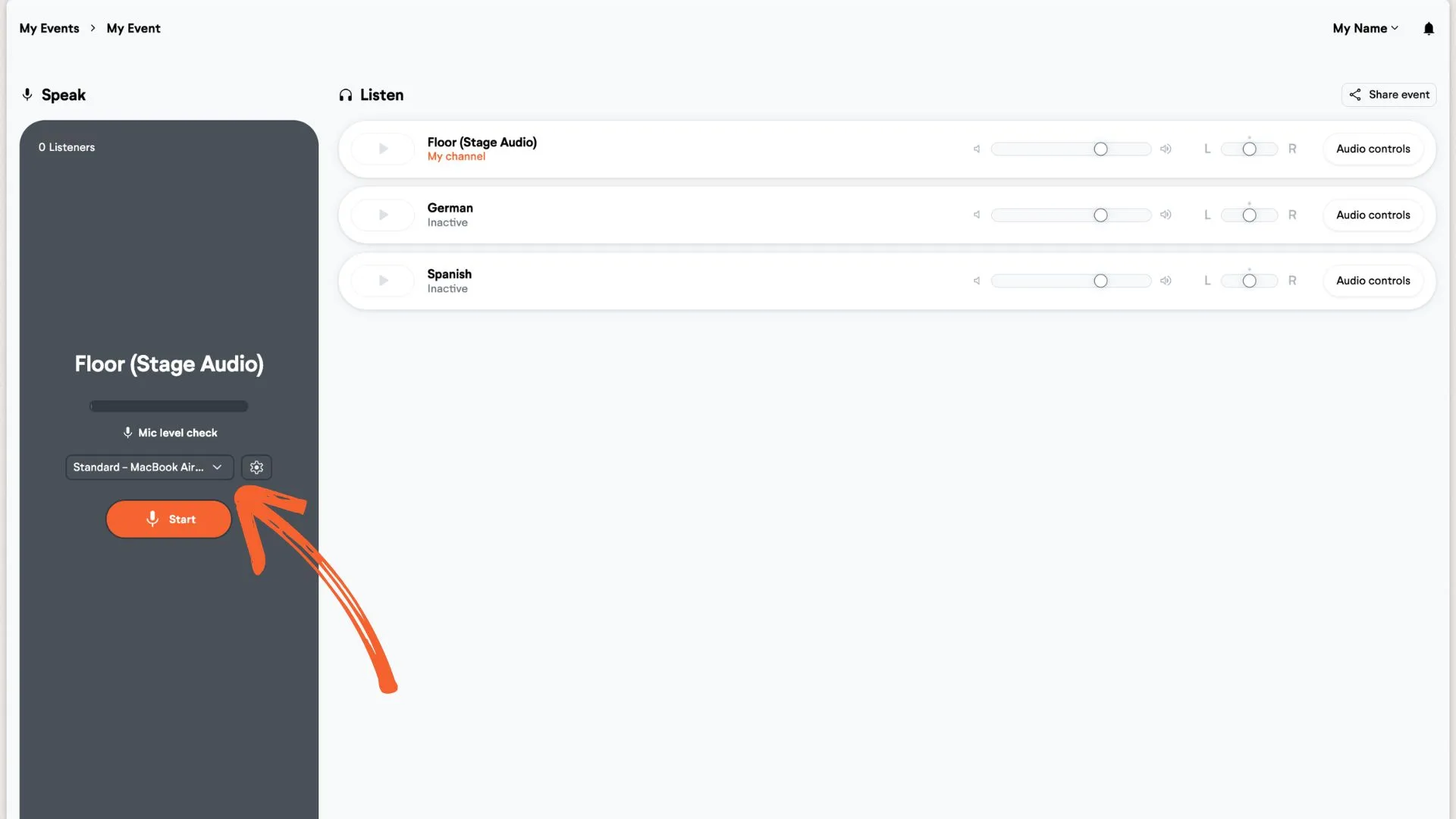 Streaming multiple channels from one computer
