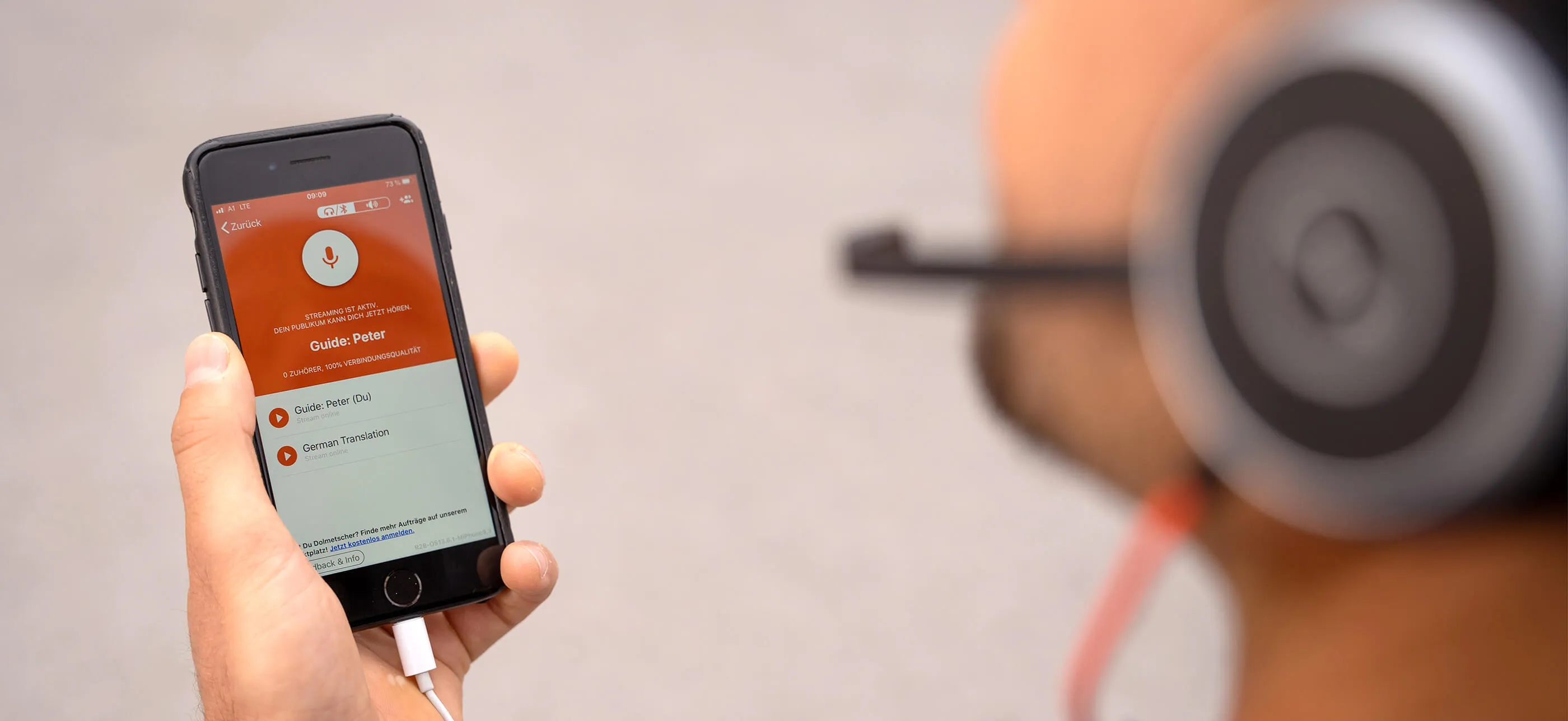 tour guide using livevoice