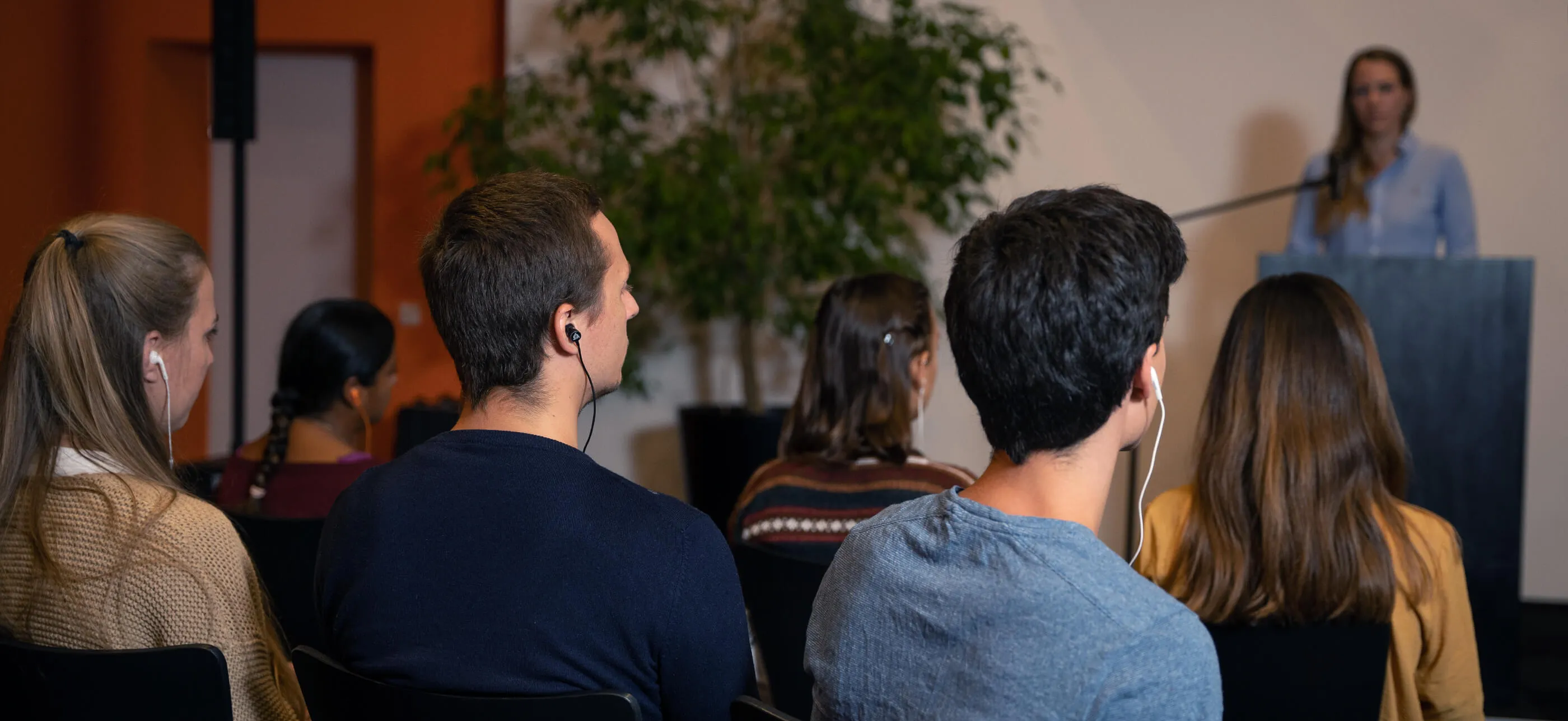 people listening to live audio